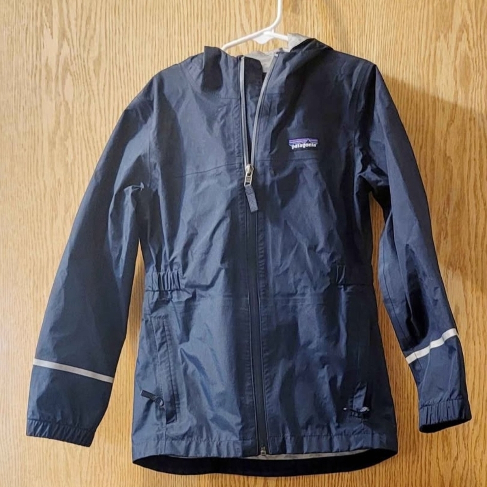 Youth Patagonia Navy Raincoat Jacket